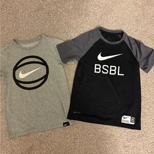 Nike Kids Gray and Black T-Shirt Bundle